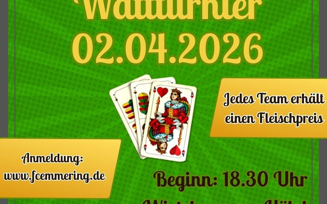 FCE Wattturnier April 26